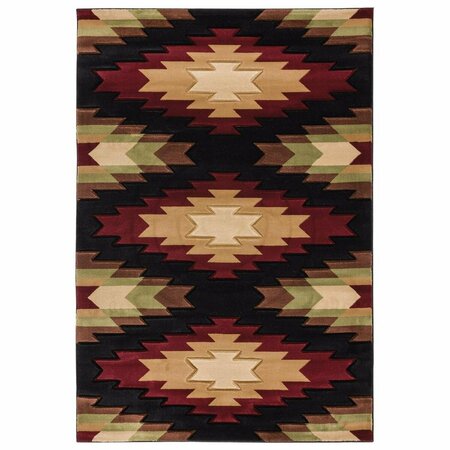 UNITED WEAVERS OF AMERICA Cottage Navajo Multi Color Area Rectangle Rug, 7 ft. 10 in. x 10 ft. 6 in. 2055 41175 912